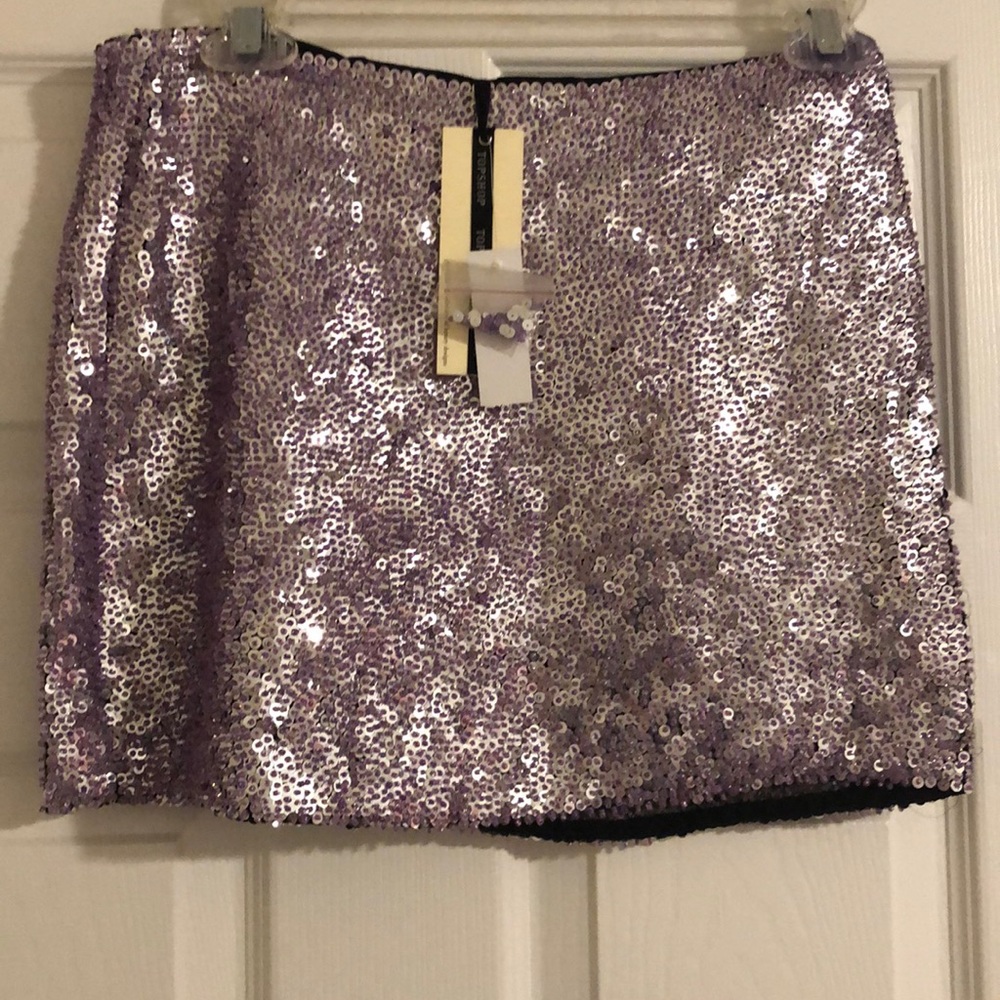 Topshop sequin skirt